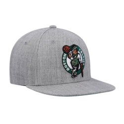 Men's Mitchell & Ness Heather Gray Boston Celtics 2.0 Snapback Cap