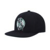 Men's Mitchell & Ness Boston Celtics 2008 NBA Finals Hardwood Classic Top Shot Black Snap Hat