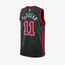 DEMAR DEROZAN CHICAGO BULLS 2024 CITY EDITION SWINGMAN JERSEY - BLACK