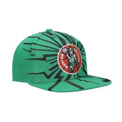 Men's Mitchell & Ness Boston Celtics Hardwood Classics Earthquake Kelly Green Snapback Hat