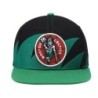 Men's Mitchell & Ness Black/Kelly Green Boston Celtics Hardwood Classic Shark Tooth Snap Hat