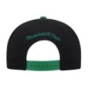 Men's Mitchell & Ness Black/Kelly Green Boston Celtics Hardwood Classic Shark Tooth Snap Hat