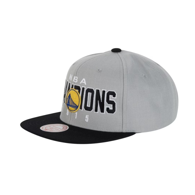 Golden State Warriors NBA Hardwood Classic Championship Snaps by Mitchell & Ness - Gray/Black