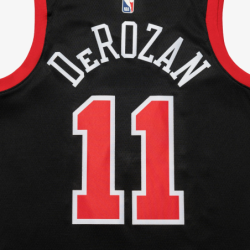 DEMAR DEROZAN CHICAGO BULLS 2024 CITY EDITION SWINGMAN JERSEY - BLACK