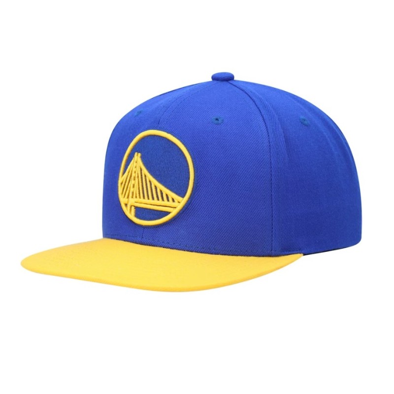 Men's Mitchell & Ness Royal/Gold Golden State Warriors Team Two-Tone 2.0 Snapback Hat