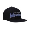 Men's Mitchell & Ness Black Golden State Warriors Hardwood Classics Script 2.0 Snapback Hat