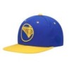 Men's Mitchell & Ness Royal/Gold Golden State Warriors Upside Down Snapback Hat