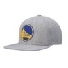 Men's Mitchell & Ness Heathered Gray Golden State Warriors 2.0 Snapback Hat