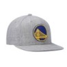 Men's Mitchell & Ness Heathered Gray Golden State Warriors 2.0 Snapback Hat