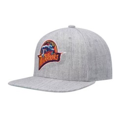 Men's Mitchell & Ness Gray Golden State Warriors Classic Team 2.0 Flat Cap