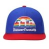 Men's Mitchell & Ness Royal/Red Denver Nuggets Hardwood Classics Team Two-Tone 2.0 Snapback Hat